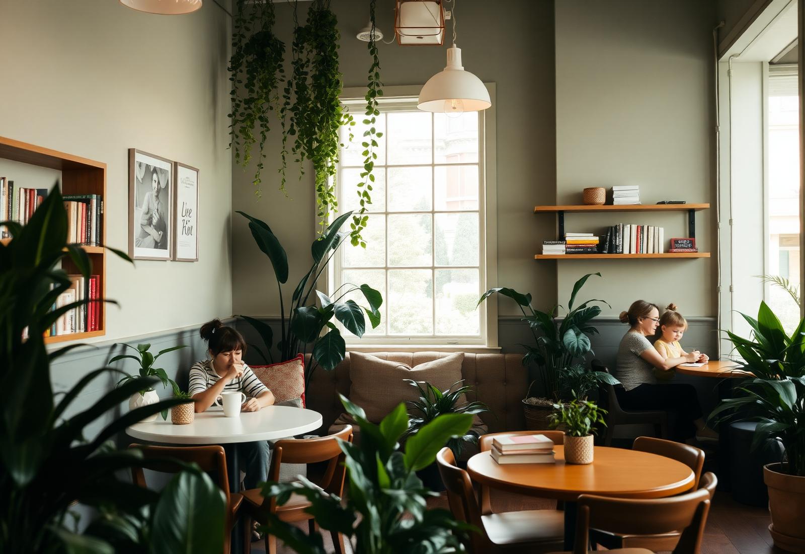 Cozy interior of Children's Village Cafe